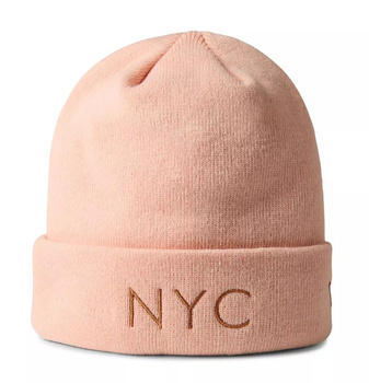 Czapka zimowa Damska NYC New Era beanie Czapka damska na zimę różowa NYC
