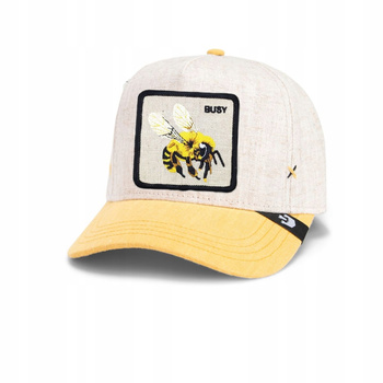 Czapka z daszkiem BUSY Goorin Bros. czapka z pszczołą bawełniana z lnem