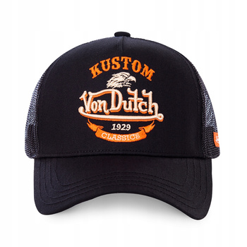 Czapka z daszkiem Von Dutch KUSTOM Black Czarna czapka Von Dutch unisex