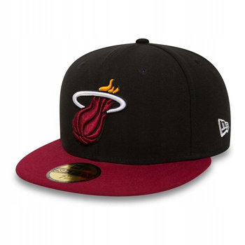 Czapka z płaskim daszkiem 7 i 1/4 57,7cm 59FIFTY Czapka Miami Heat Fullcap
