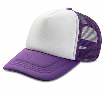 Czapka z daszkiem Detroit z siatką Trucker Purple/White