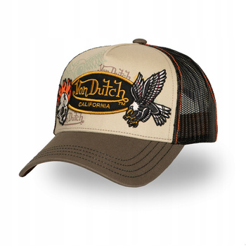 Czapka z daszkiem Von Dutch Orzeł Czacha Płomienie PREMIUM