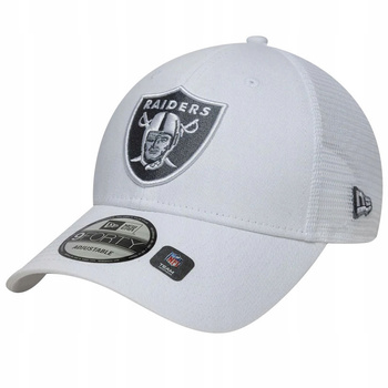 Biała Czapka Raiders NEW ERA - Czapka z daszkiem Las Vegas Raiders Trucker