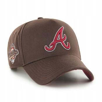 Czapka z daszkiem Atlanta Braves '47 Brand MLB Brązowa Czapka z literką A