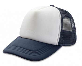 Czapka z daszkiem Detroit z siatką Trucker Navy/White