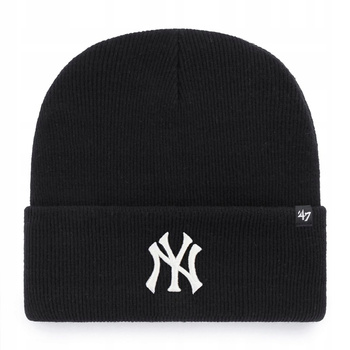 Czarna Czapka zimowa NY unisex Czapka 47 Brand MBL NEW YORK YANKEES