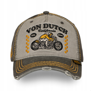 Czapka z Motocyklem Von Dutch Retro czapka z daszkiem Motocykl California