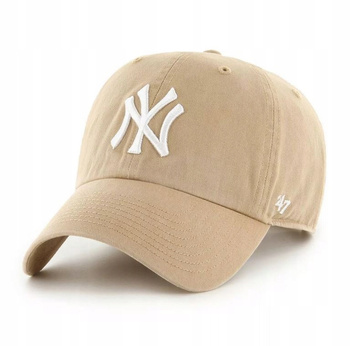 Beżowa czapka z daszkiem NY MLB New York Yankees '47 CLEAN UP 47 Brand