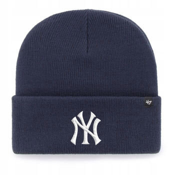 Granatowa czapka zimowa NY 47 Brand niebieski Czapka New York Yankees