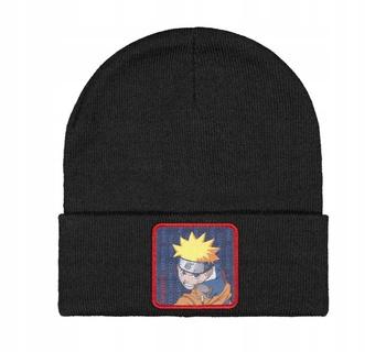 Czapka Zimowa NARUTO CAPSLAB Czarna Czapka zimowa damska męska NARUTO