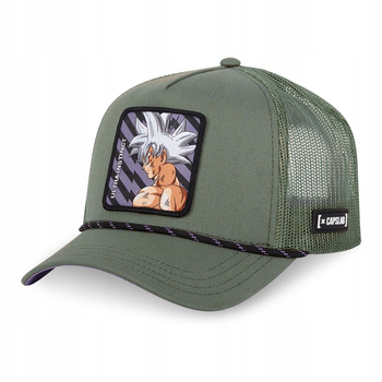 Czapka z daszkiem Dragon Ball Capslab czapka ULTRA INSTINCT trucker zielona