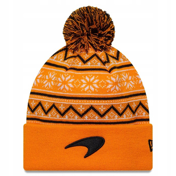 Czapka zimowa McLaren F1 New Era Xmas Cuff Beanie Czapka na zimę z pomponem